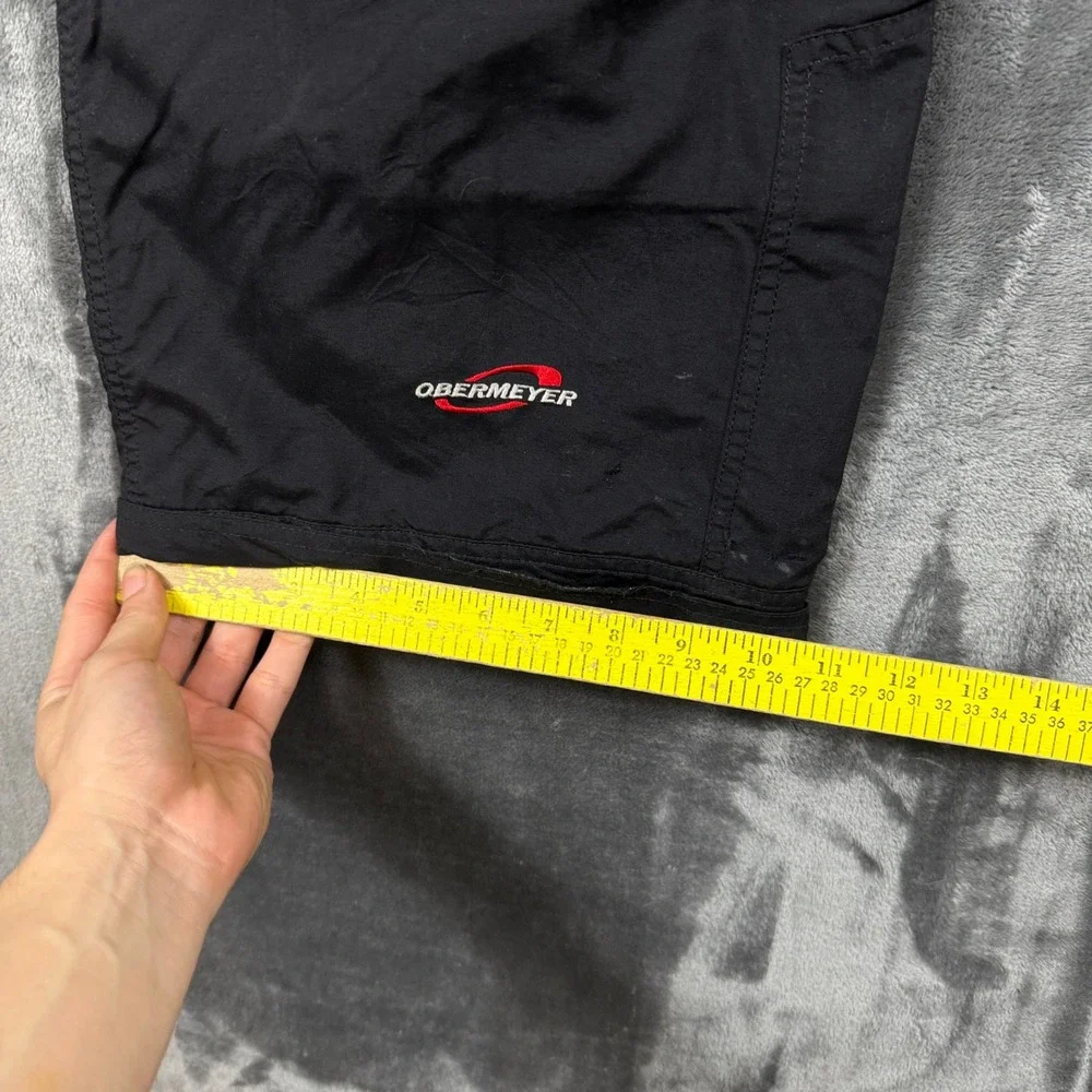 Obermeyer Ski Pants Mens Medium Black Adjustable Belt Winter Snow Trousers